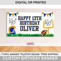 Football Birthday Banner, Football Party Decor, Football Birthday Decoration, Football Backdrop, Birthday Football Banner, Tailgate Banner