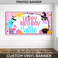 Summerween Birthday Banner | Personalized Halloween Pool Party Banner