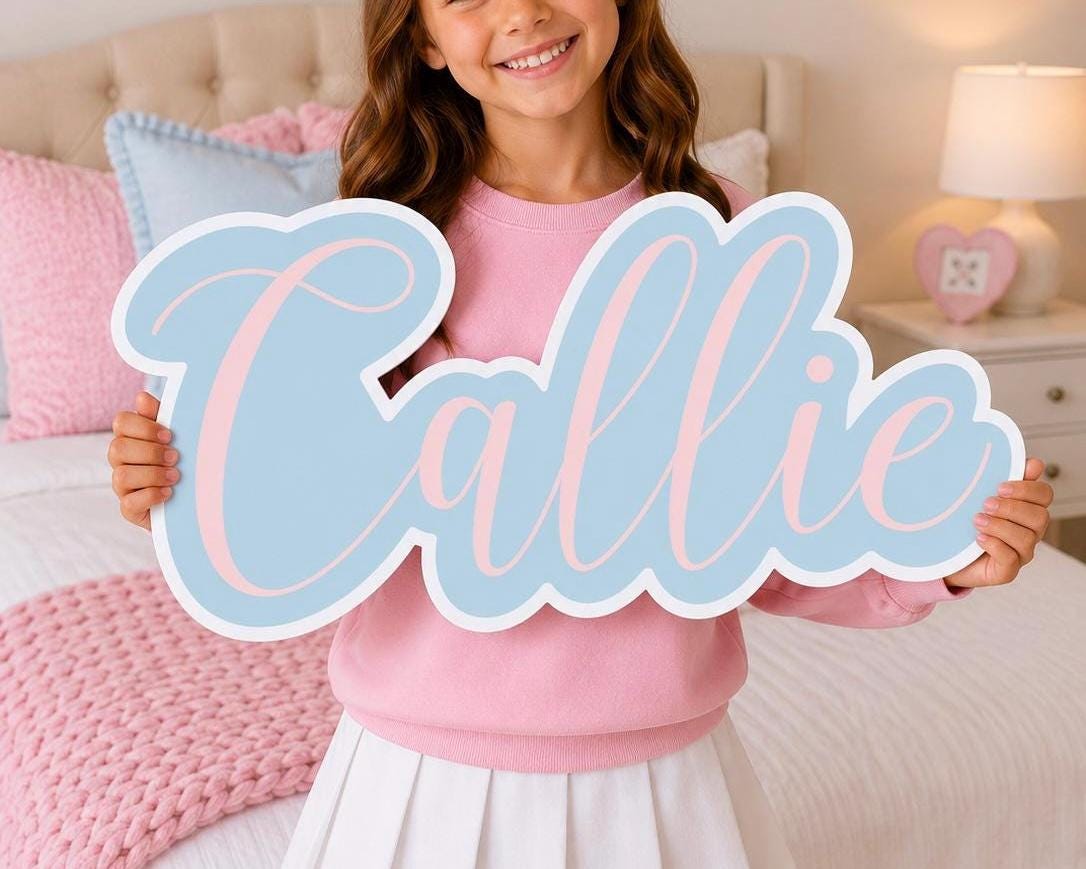 Custom Foam Board Name Sign | Personalized Name Sign Cut Out | Custom Party Decor | Nursery Decor | Birthday Name Sign