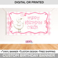 One Silly Goose Birthday Banner Girl | Goose First Birthday Decor |  Goose Birthday  Party Backdrop | Silly Goose 1st birthday decorations