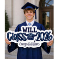 Class of 2026 Graduation Sign | Personalized Senior Party Decor | Foam Board Photo Prop | Graduation Banner