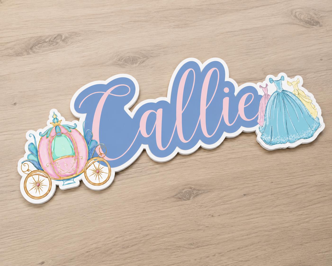 Princess Birthday Foam Board Cutout Sign | Custom Princess Party Decor | Personalized Name Sign | Princess Birthday Photo Prop | Fairytale P