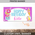 Pool Party Birthday Banner | Summer Birthday Decorations | Personalized Pool Party Banner