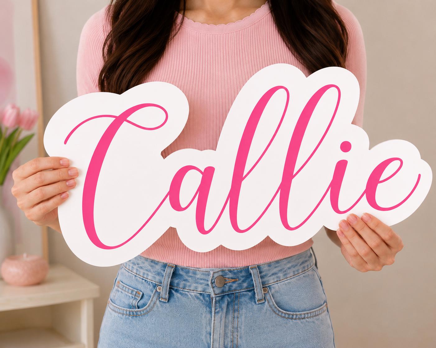 Custom Foam Board Name Sign | Personalized Name Sign Cut Out | Custom Party Decor | Nursery Decor | Birthday Name Sign