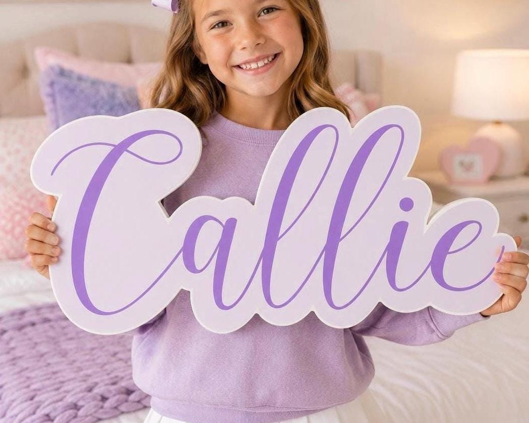 Custom Foam Board Name Sign | Personalized Name Sign Cut Out | Custom Party Decor | Nursery Decor | Birthday Name Sign