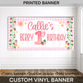 Strawberry Birthday Banner, Berry First Birthday, Custom First Birthday Banner, Printed Birthday Banner