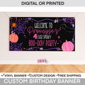Spooky One Halloween Birthday Banner: Pink & Purple Party Decor (Digital or Printed)